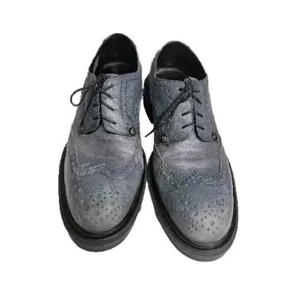CESARE PACIOTTI LUXURY ITALIAN MEN\'S 308 MADISON CHINA NAVY OXFORDS SIZE 9 main image 6